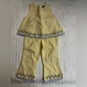 Copper Key Yellow seersucker set